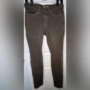 Carhartt - Tarmac Denim stretchy slim fit work pant- olive color- Women’s size 4